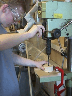 Using the pillar drill